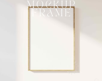 Wood Frame Mockup, Vertical Frame Mockup, Frame Shadow 5x7 ratio, Light Wood Mockup Frame, Digital Frame Mockup, Frame For Poster