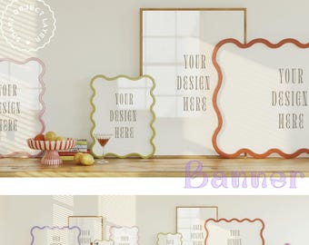 Etsy Banner Mockup Frame: Smart Object PSD, JPEG (Digital Download)