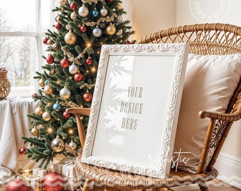 Christmas Frame Mockup, Mockup Frame, Frame Mockup, Artwork Mockup, Frame Mock Up, Art Print Mockup