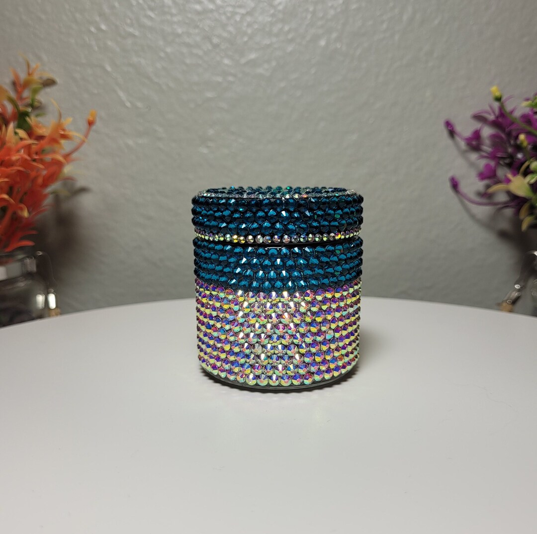Blinged Stash Jar Bedazzled Stash Box Bling Tobacco Herb Etsy