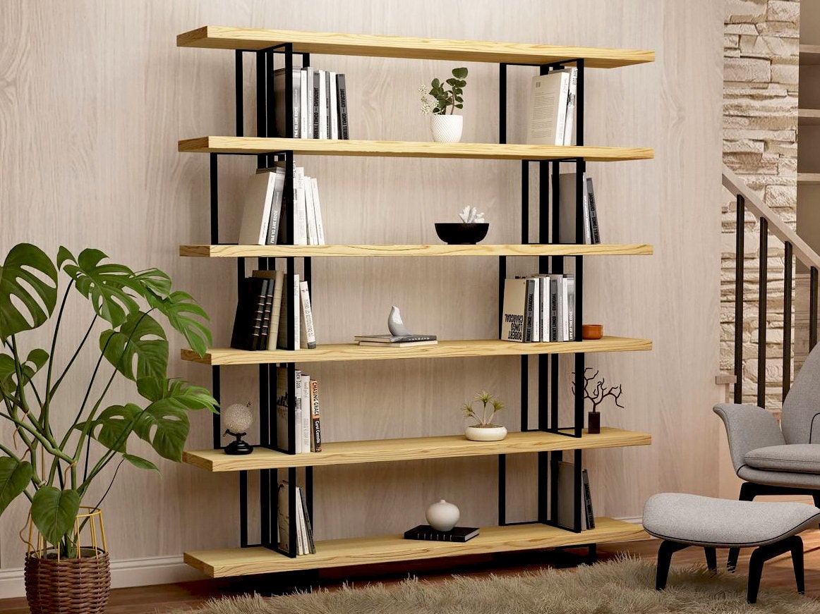 Open Bookcase Room Divider Etsy