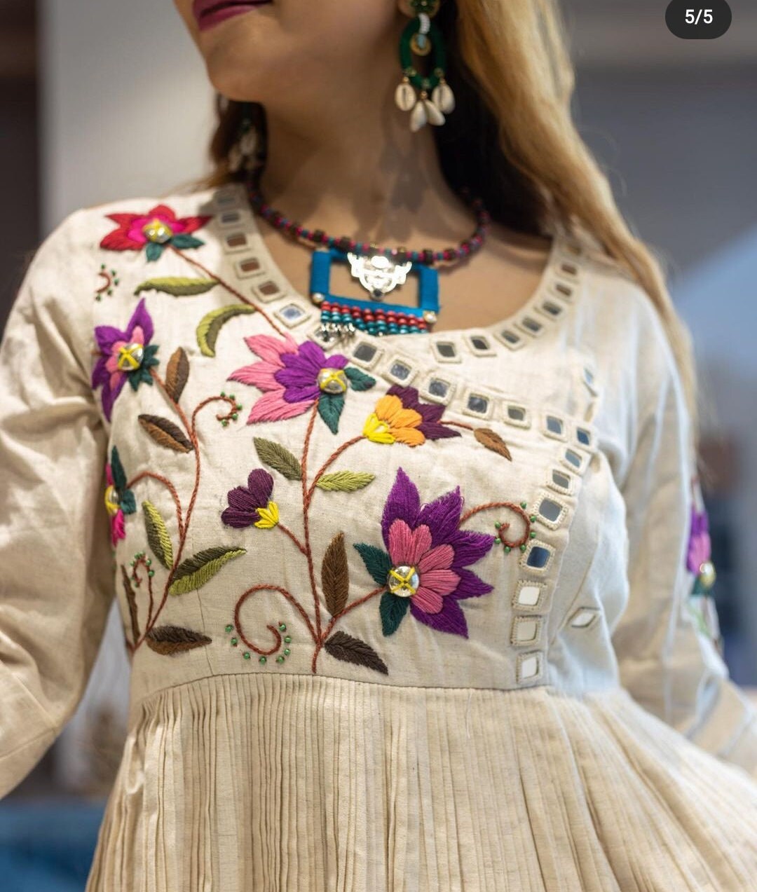 Necklace for best sale kurtis