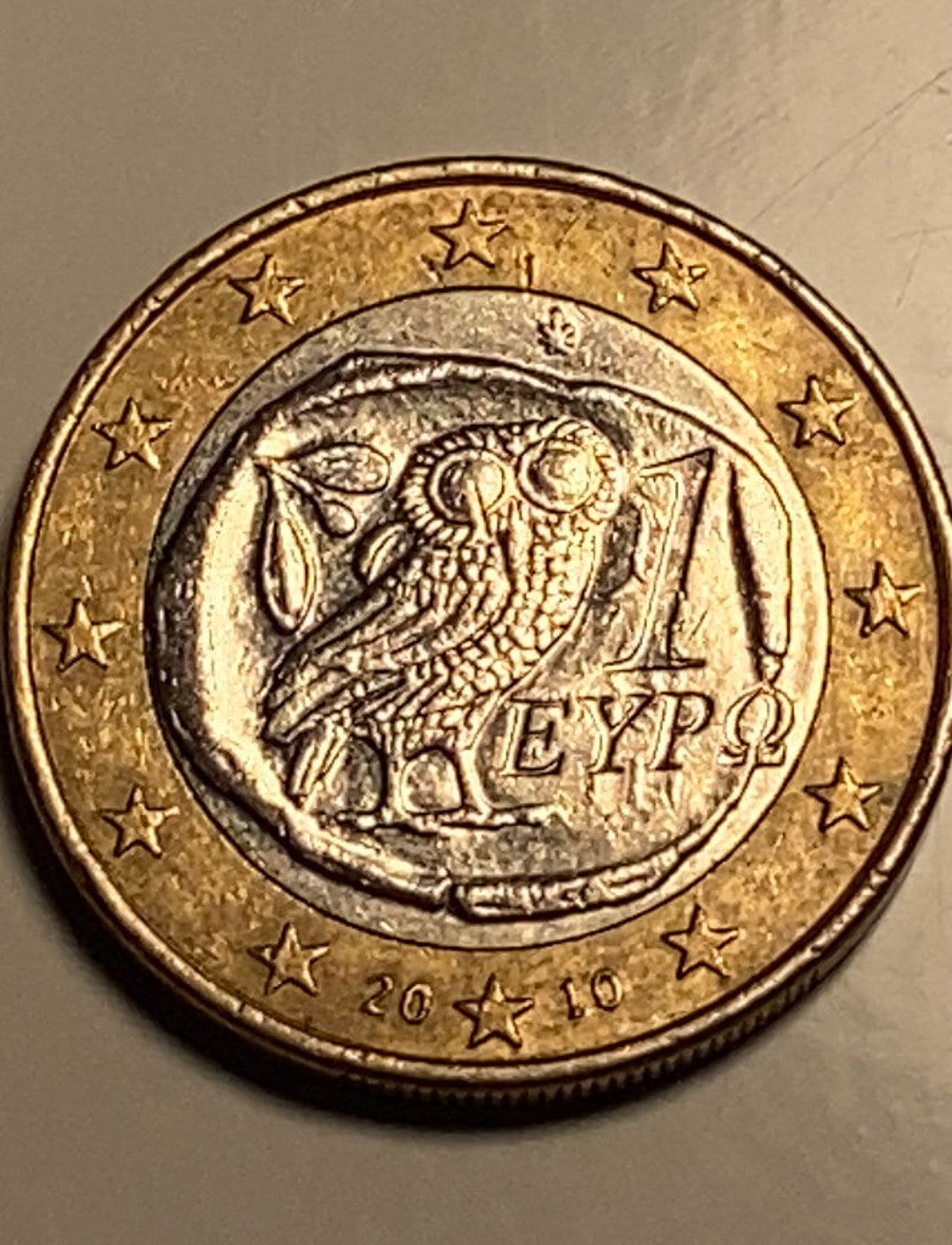 Pièce 1 Euro Grece Hibou