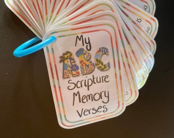 ABC bible verse cards, scripture cards, ABC scriptures, bible verse, Christian cards