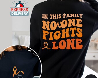 Camisetas contra el cáncer de riñón, concientización sobre el cáncer de riñón, camiseta de marzo contra el cáncer, apoyo contra el cáncer de riñón, camisetas familiares contra el cáncer de riñón, cinta naranja, M045