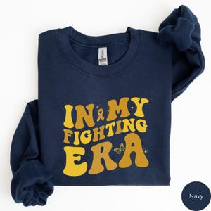 Bone Cancer Shirt, Sarcoma Sweatshirt, In My Era Fighting Cancer Shirt, July Yellow Ribbon Awareness Sweatshirt, Sarcoma Survivor Gift, M032