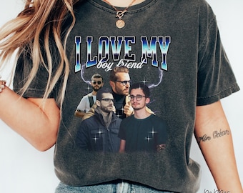 I Love My Boyfriend Shirt, Custom Bootleg Rap Tee, I Love My BF Shirt, Couples Shirts, Custom I Love My Boyfriend, Boyfriend Gift, P033