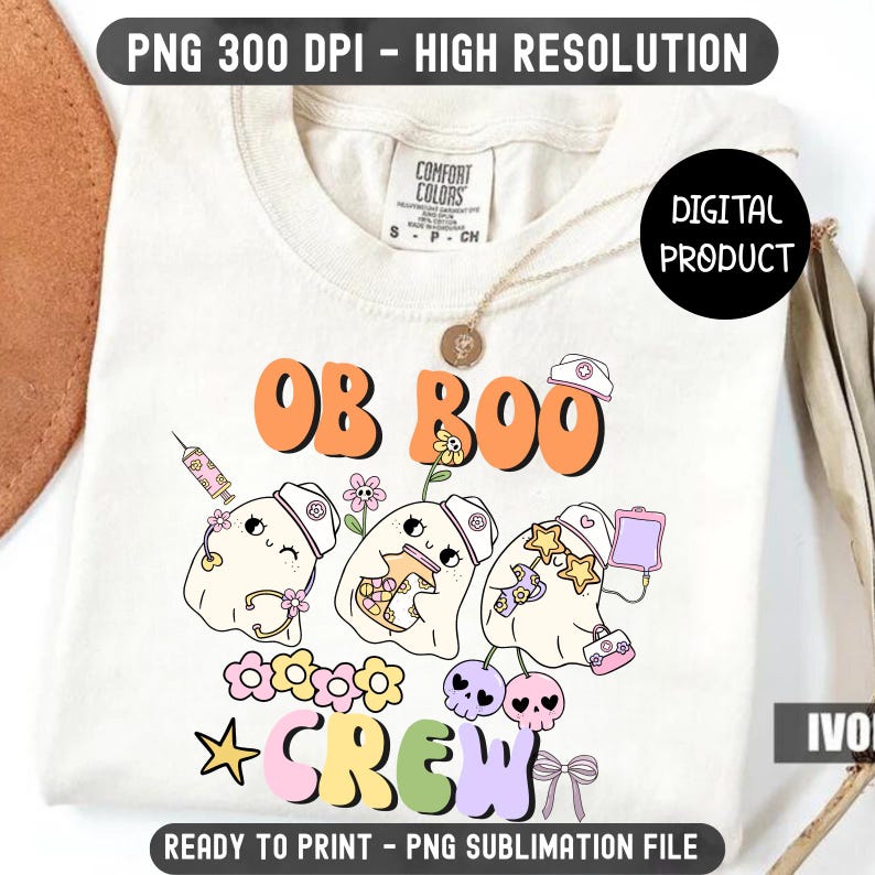 OB-GYN the Boo Crew Png, Funny OB Halloween Png, Ob-gyn Clipart ...