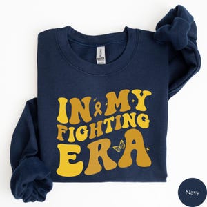 Appendix Cancer Awareness Sweatshirt, Cancer Support Tee, In My Fighting Era Shirt, Cancer Warrior or Survivor Gift, Appendix Surgery, M037