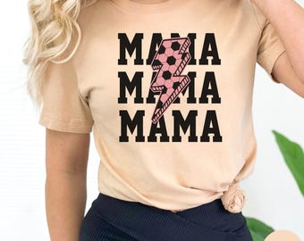 Soccer Mama Shirt, Lightening Bolt Soccer Shirt, Soccer Mom Shirt, Women Soccer Shirt, Soccer Lover Shirt, Soccer Season, Soccer Mom T, N009