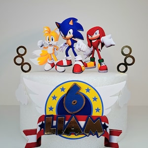 Sonic Cake Topper / Sonic Birthday / Sonic Party