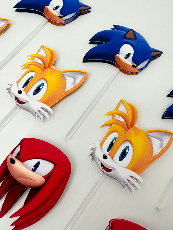 Sonic - Topper - Banderines - Stickers - Cupcake Toppers - GRATIS!