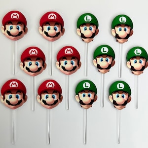 Super Mario Cupcake Toppers / Luigi Cupcake Toppers / Super Mario Party / Super Mario Birthday