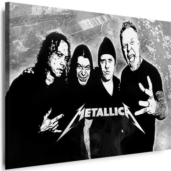 Leinwand Bilder Metallica Metal Band Musik Kunst Wandbilder Canvas Wanddeko