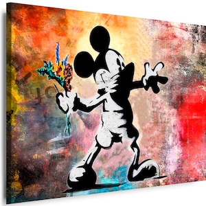 Leinwand Bilder Cartoons Disney Micky Maus Film Kinderzimmer Kunstdruck Wandbilder