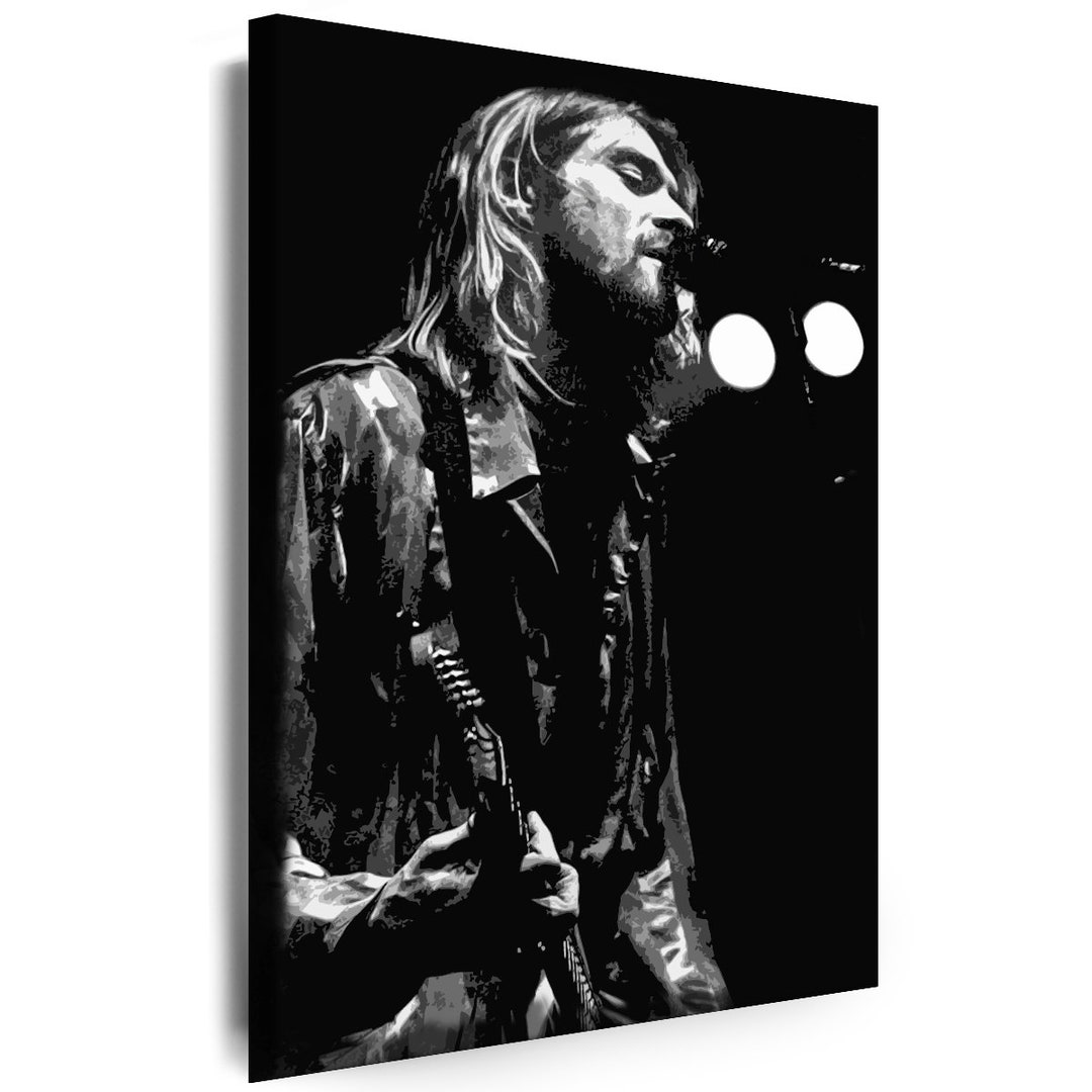 Canvas Pictures Nirvana Kurt Cobain Musician Art Print Wall Pictures ...