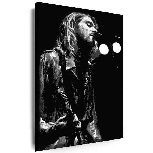 Leinwand Bilder Nirvana Kurt Cobain Musiker Kunstdruck Wandbilder Canvas Wanddeko