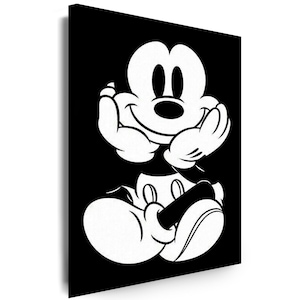 Leinwand Bilder Micky Maus Cartoons Film Kinderzimmer für Junge Mädchen Kunst Wandbilder kein Poster