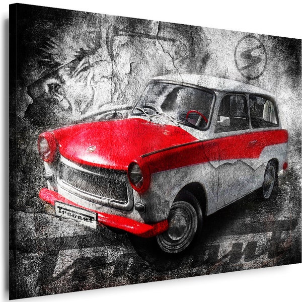 Leinwand Bilder Trabant Auto Wagen Cars Kunstdruck Wandbilder
