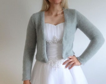 Kate  Gray - (Not only) wedding bolero, long sleeves Gay **Ready To Ship** XS-XXXL