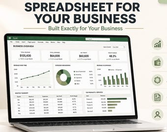 Panel de control de Excel personalizado, hoja de cálculo empresarial personalizada, herramienta de automatización de flujos de trabajo