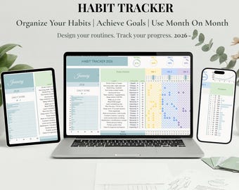 Weekly Planner Daily To Do List Spreadsheet Task Tracker Habit Tracker Goal Planner Template Productivity Planner Shopping List Google Sheet