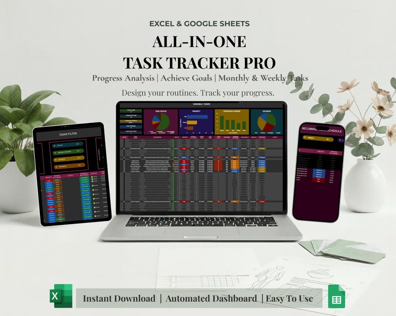 Project Management Spreadsheet Team Project Task Tracker Google Sheets ...