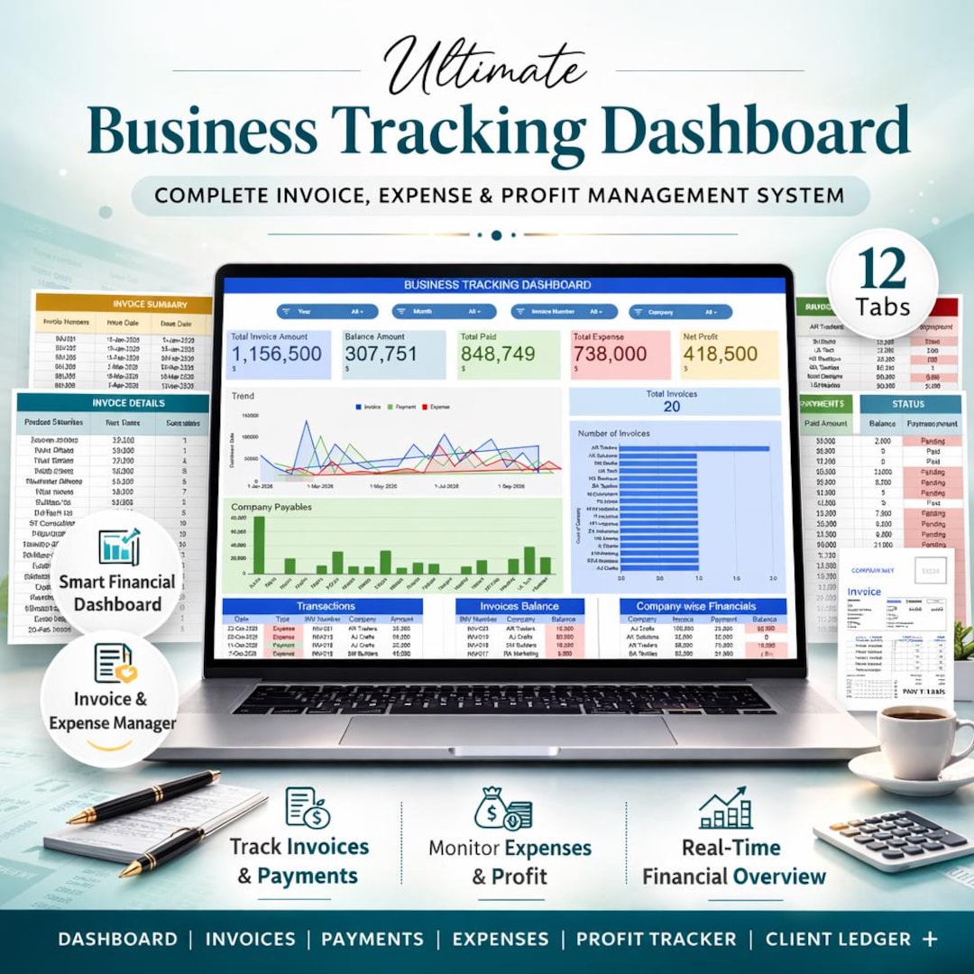 Client & Invoice Tracker Google Sheets Template (digital Download) - Etsy