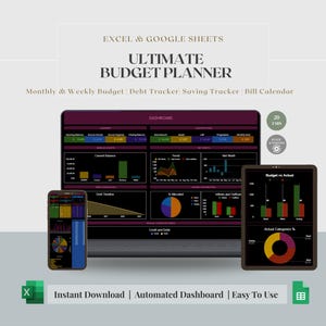 Ultimate Annual Budget Spreadsheet (Excel, Google Sheets) – Financial Planner
