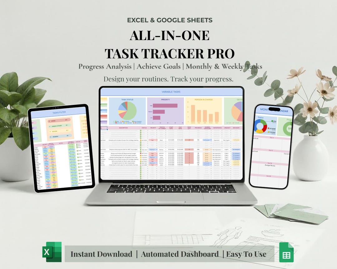 Project Management Spreadsheet Team Project Task Tracker Google Sheets ...