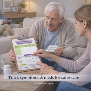 Blood Pressure, Tracker Bundle |  Medication & Symptom Logs | Printable PDF