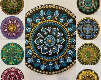 Dotting Mandala 18cm (7.09 in) Wall decoration, painting