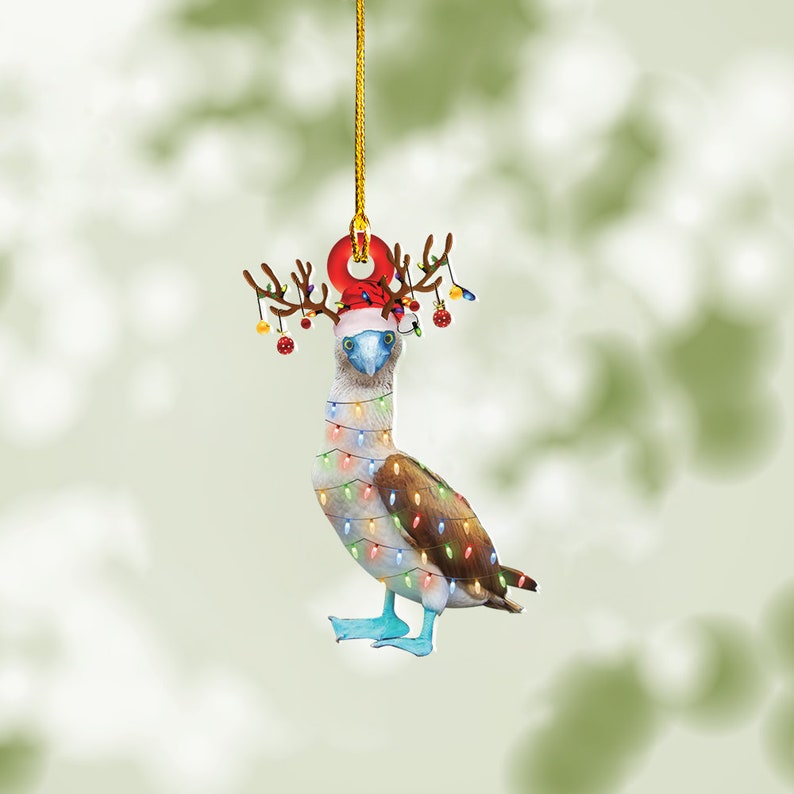 Booby Bird Christmas Ornament Booby Reindeer Hanging Decor Etsy