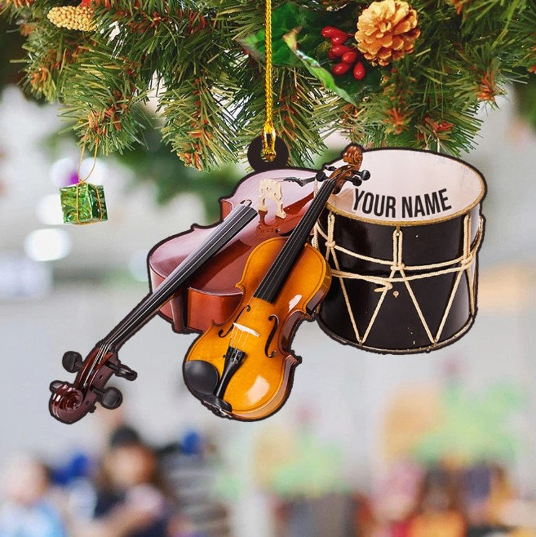 Violin Christmas Ornament Violin Ornament Gift Violin Etsy