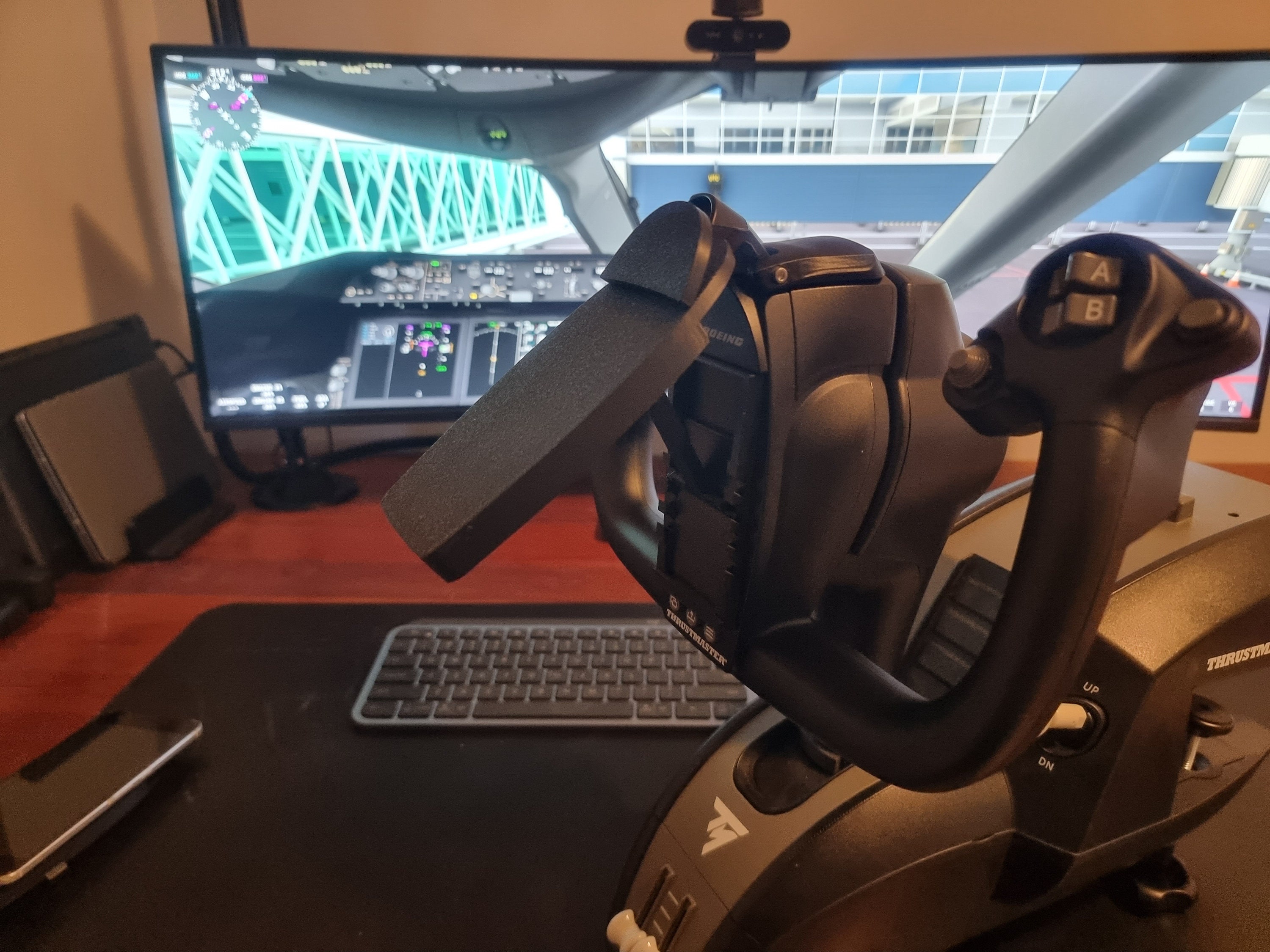 Desktop Stand for Thrustmaster TCA Yoke - Core Flight Technologies