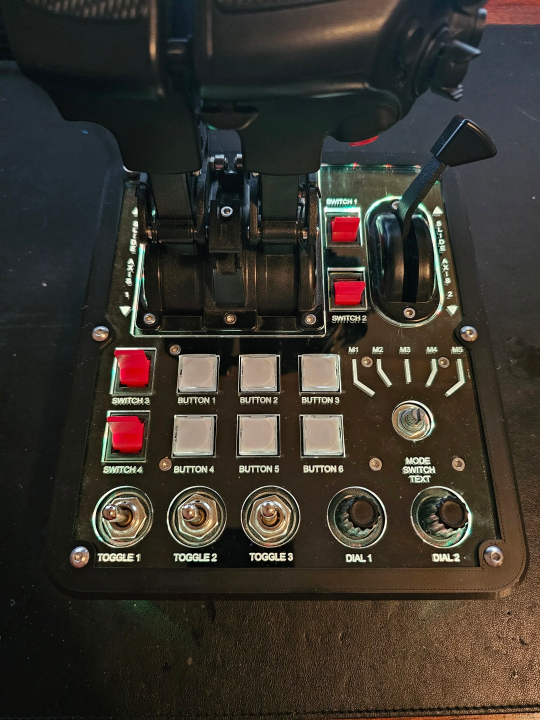 Virpil CM3 Throttle Customizable Illuminated Faceplate - Etsy