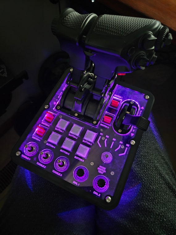 Virpil CM3 Throttle Customizable Illuminated Faceplate 