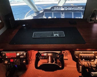 Support Logitech Flight Panel sous le bureau