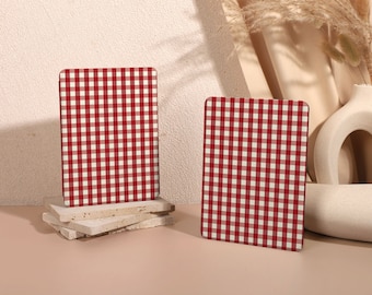 Red Check All New Kindle Paperwhite 10/11th Gen Case, 2022 Kindle 11th Gen 6&quot; Case Cover, KPW 4/5 case Kindle 10th Cover