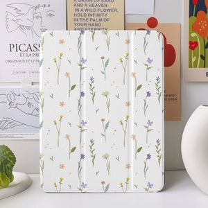 Étui iPad Floral Sea pour iPad Air 4/5 iPad 10 10,9 » 2022 iPad Pro 12,9'' 2021 Pro 11 » 2022 iPad Mini 6/5/4, couverture iPad