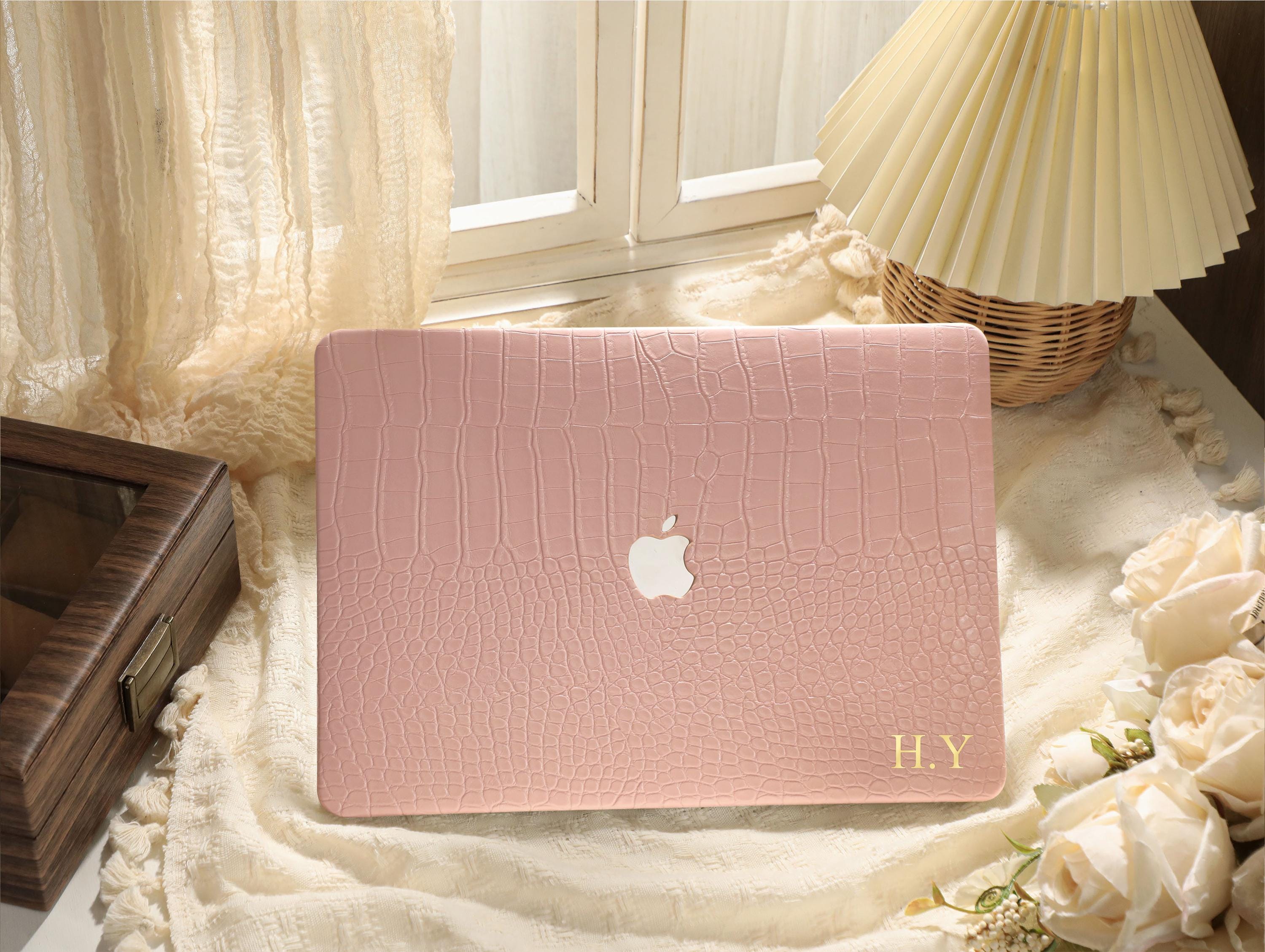 MacBook air case pink - Etsy 日本