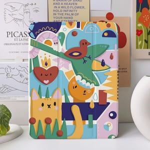 Cute Cartoon iPad Case for iPad Air 4/5 iPad 10 10.9" 2022 iPad Pro 12.9'' 2021 Pro 11" 2022 iPad Mini 6/5/4, iPad cover