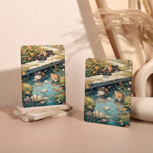 Kitten Fishing Illustration All New Kindle Paperwhite 10/11th Gen Case, 2022 Kindle 11th Gen 6" Case Cover, KPW 4/5 case Kindle 10th Cover