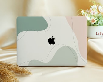Sage Green Island Personalized Hard Protective Case for Macbook Pro 13”, 2022 M2 Air Pro, Laptop Hard Case for 12/13/14/15/16 inch