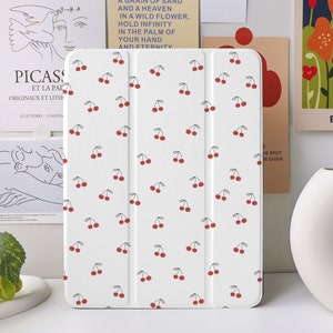 Étui Little Cherry pour iPad Air 4/5 iPad 10 10,9" 2022 iPad Pro 12,9'' 2021 Pro 11" 2022 iPad Mini 6/5/4, housse iPad