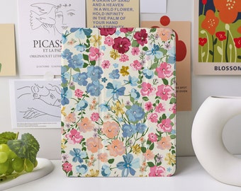 Watercolor Flower iPad Case for iPad Air 4/5 iPad 10 10.9&quot; 2022 iPad Pro 12.9&#39;&#39; 2021 Pro 11&quot; 2022 iPad Mini 6/5/4, iPad cover
