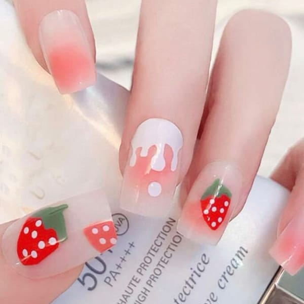 Kawaii Fake Nails Etsy