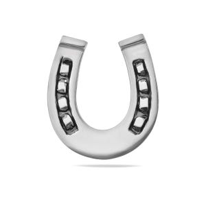 Sterling Silver 925 Lucky Horseshoe Pendant Necklace Good Luck Charm Jewellery Symbolic Everyday Talisman Unisex Gift Present