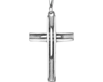 Cross Pendant 925 Sterling Silver Minimalist Faith Necklace