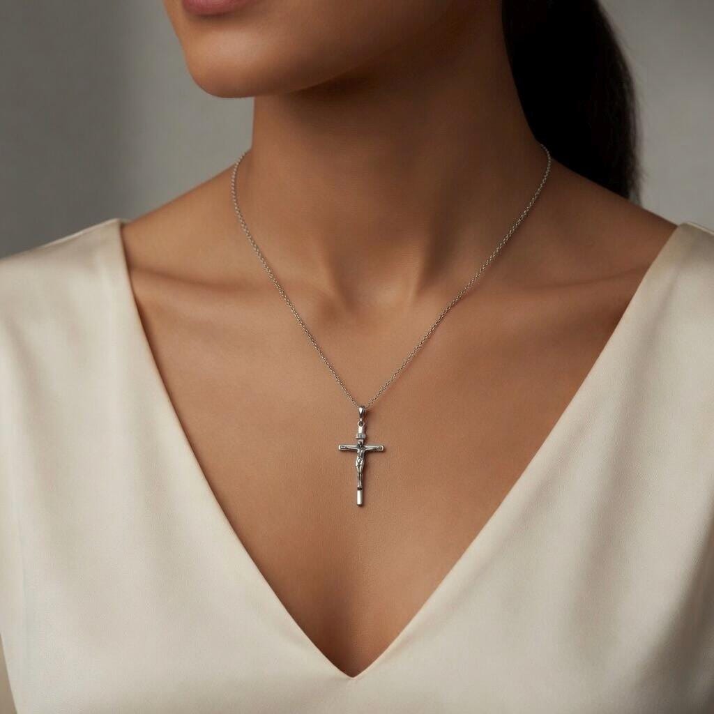 Crucifix Pendant 925 Sterling Silver INRI Cross Faith Necklace - Etsy